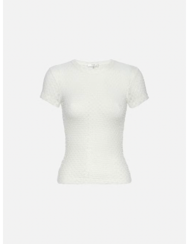 Frame - Mesh Lace Baby Tee En savoir plus