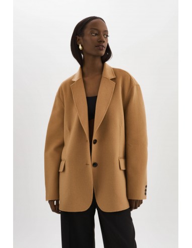 Lamarque - Ennis Oversized Wool Blazer le des métaux précieux