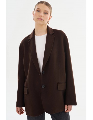 Lamarque - Ennis Oversized Wool Blazer Pour