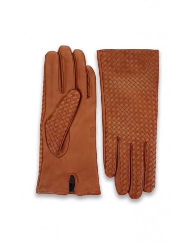 Hiso - Nappa Leather Basket Weave Gloves Dans la société mordern