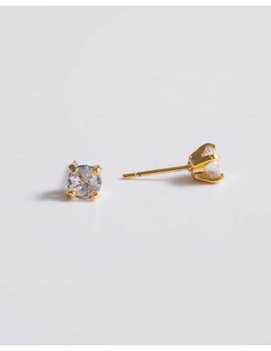 Mademoiselle Jules - Solitaire Studs Gold pas cher 