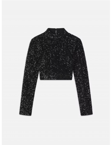 Frame - Cropped Sequin Top pas cheres