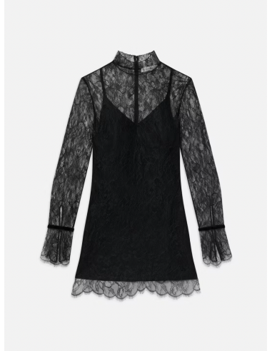 Frame - Lace Shift Dress Dans la société mordern