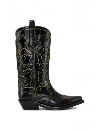 Ganni - Mid Shalf Embroidered Western Boot votre